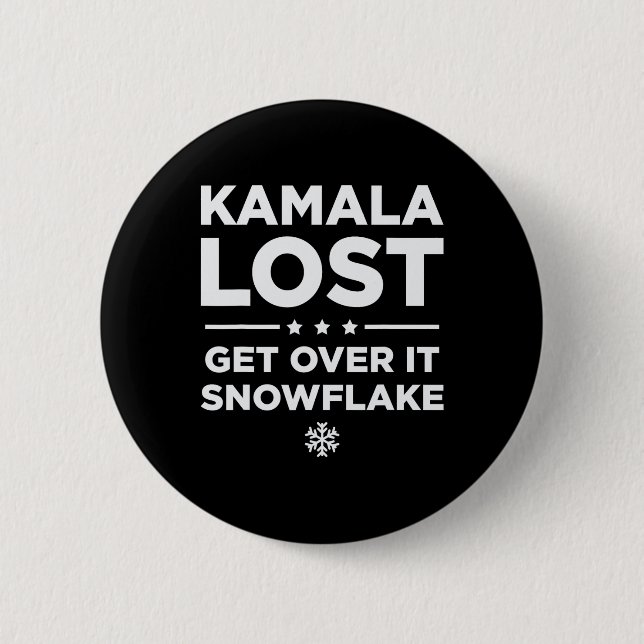 Kamala hat es verpasst Schneeflocke zu überwinden  Button (Vorderseite)