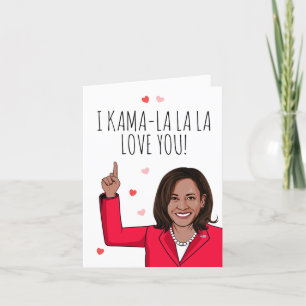 Kamala - I Kama-la-Liebe Ihr Valentine Karte