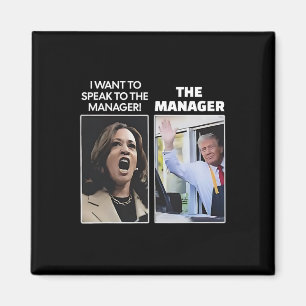 Kamala Ich Will Mit Dem Geschäftsführer Trump Mcdo Magnet