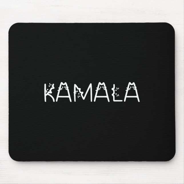 Kamala In Cat Schriftart Kamala Harris Wheimer 202 Mousepad (Vorne)
