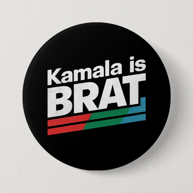 Kamala is Brat Button (Vorderseite)