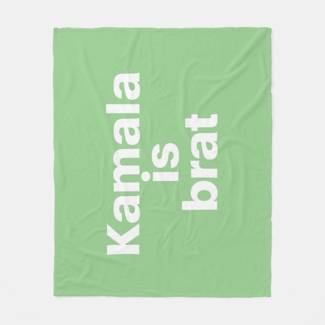 Kamala is Brat Fleecedecke (Vorderseite)