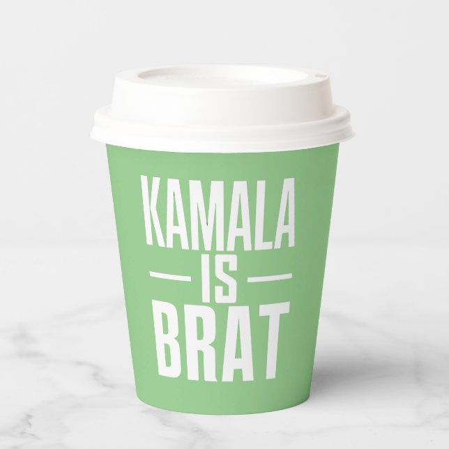Kamala is Brat Pappbecher (Vorderseite)