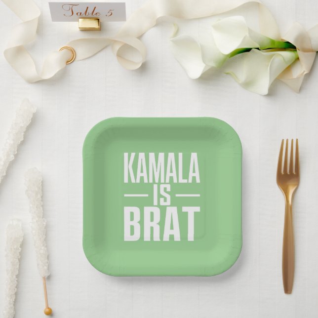 Kamala is Brat Pappteller (Hochzeit)