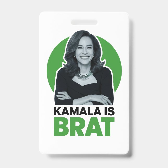 Kamala ist Brat Funny Sarcastic Ausweis (Vorderseite)