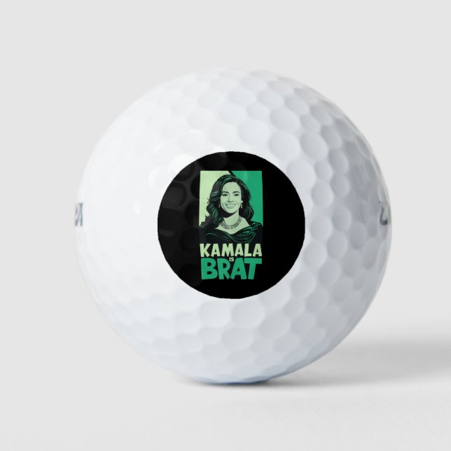 Kamala ist Brat Funny Sarcastic Golfball (Vorderseite)