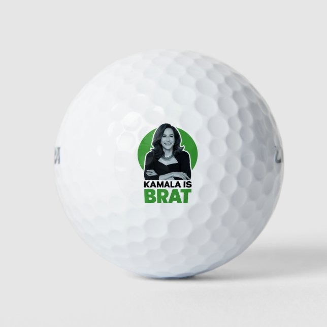 Kamala ist Brat Funny Sarcastic Golfball (Vorderseite)