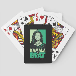 Kamala ist Brat Funny Sarcastic Spielkarten