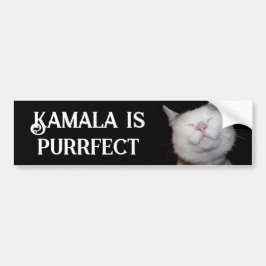 Kamala ist Purrfect Autoaufkleber
