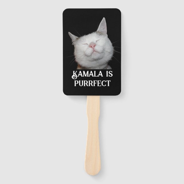 Kamala ist Purrfect Fächer (Vorderseite)