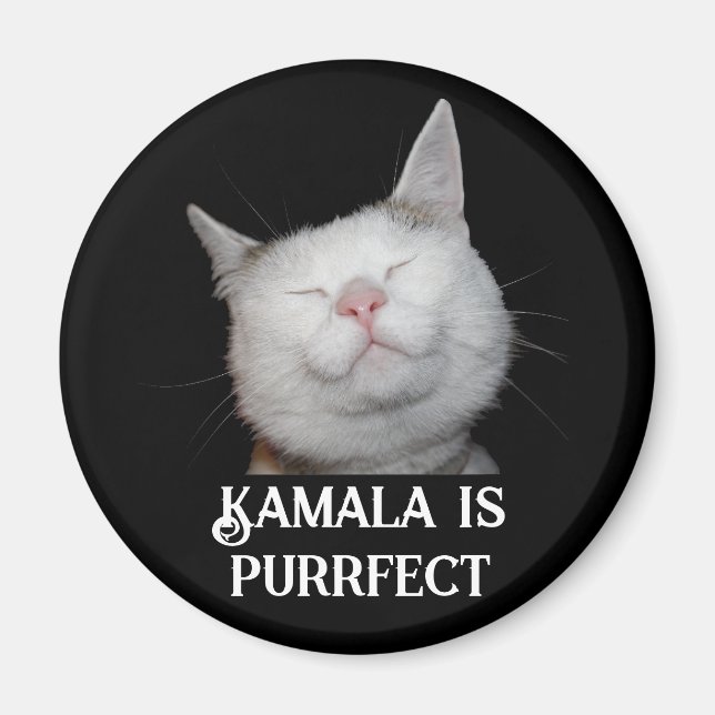 Kamala ist Purrfect Magnet (Vorne)