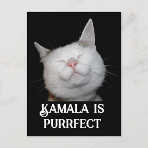 Kamala ist Purrfect Postkarte
