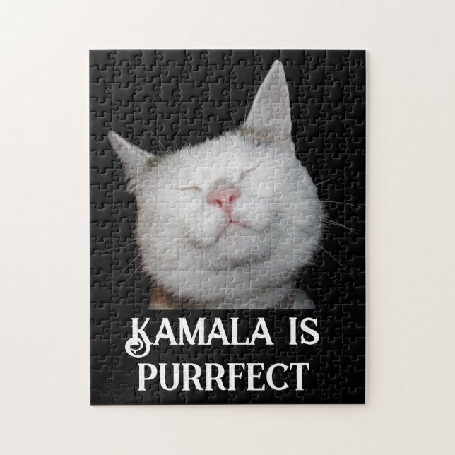Kamala ist Purrfect Puzzle (Vertikal)