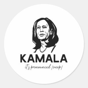 Kamala It's Pronounced Veep Vice President Harris Runder Aufkleber