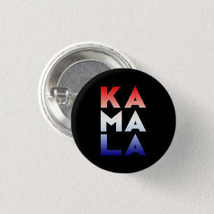 kamala Ka ma la 3 Silben rot-blau schwarz Button
