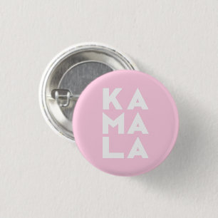 kamala Ka ma la 3 Silben Typografie hellrosa Button