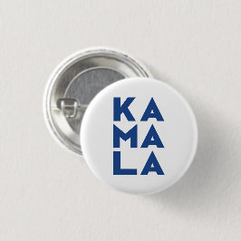 kamala Ka ma la 3 Silben typografisch blau weiß Button