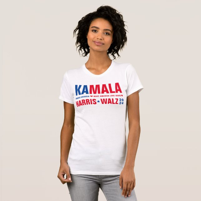 KAMALA-Karmic Avenger macht Amerika wieder zur Lie T-Shirt (Vorne ganz)