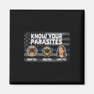 Kamala kennt deine Parasiten Hirschtote Tick Hund Magnet