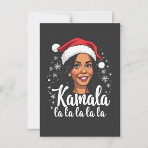 Kamala La La La Kamala Harris Weihnachten Santa  Einladung