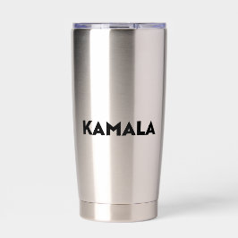 Kamala minimalistische moderne schwarze fette Typo Thermobecher