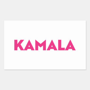 Kamala moderne, fett formatierte Typografie, heiß Rechteckiger Aufkleber
