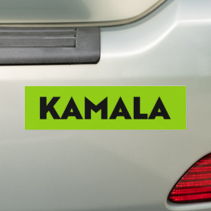 Kamala moderne, mutige Typografie schwarz-grüne Kl Autoaufkleber
