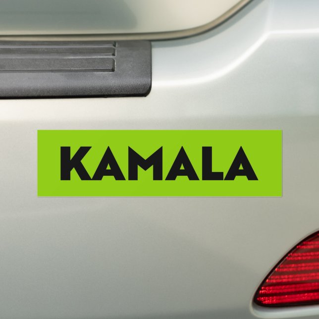 Kamala moderne, mutige Typografie schwarz-grüne Kl Autoaufkleber (Auf Auto)