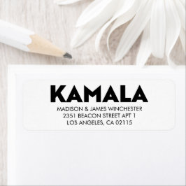 Kamala moderne, mutige Typografie schwarz-weiß