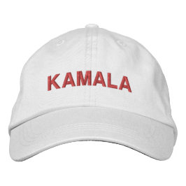 Kamala moderne, rosa Fuchsientypografie Bestickte Baseballkappe
