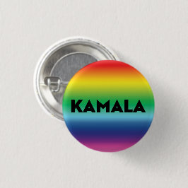 Kamala moderner Regenbogengradientenband-Gay Pride Button
