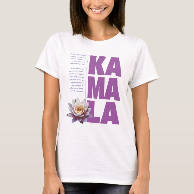 Kamala Name Meaning T-Shirt (Vorderseite)