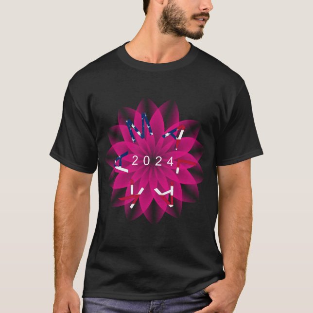Kamala Patriotic Lotus UNISEX T-Shirt (Vorderseite)