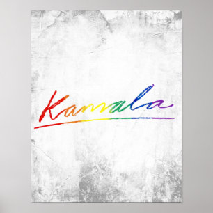 Kamala Pride Unterschrift Poster