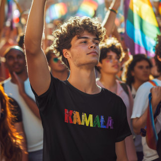 KAMALA Rainbow Pride Flag 2024 T - Shirt