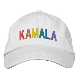 Kamala Regenbogen-Typografie lgbt schwule Pride Bestickte Baseballkappe