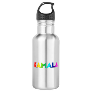 Kamala Regenbogengefälle Typografie moderner Stolz Edelstahlflasche