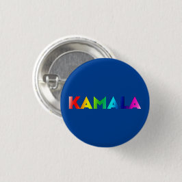 Kamala Regenbogengradition Typografie lgbt stolz b Button