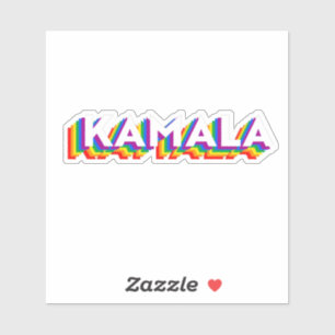 Kamala Retro Pride Aufkleber