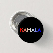 Kamala Rot-Blau-Gradiententypografie schwarz