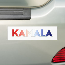 Kamala Rot-Blau-Typografie patriotisch Autoaufkleber