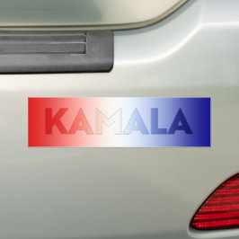 Kamala Rot-Blau-Typografie patriotisch Autoaufkleber
