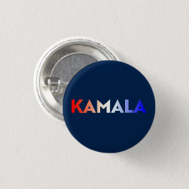 Kamala Rot-Weiß-Gradiententypografie blau Button