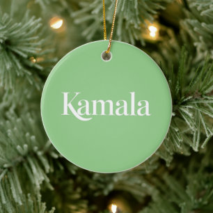 Kamala Schwester Kamala Harris für Präsident 2024  Keramik Ornament