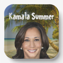 Kamala Sommer 2024 Pappteller