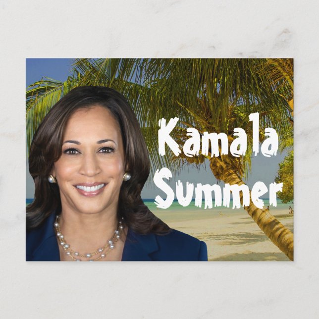 Kamala Sommer 2024 Postkarte (Vorderseite)