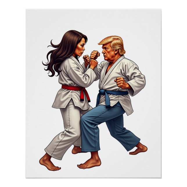 Kamala Trump Kämpfe 2024 Poster (Vorderseite)