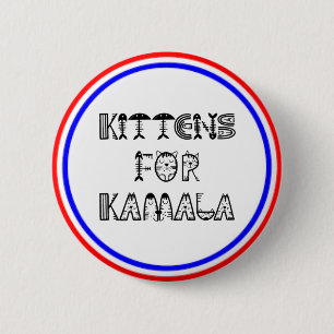 KAMALA UND KITTENS SIND PATRIOTISCH BUTTON