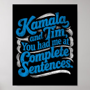 Kamala und Tim Harris Wheimer Präsidentschaftswahl Poster