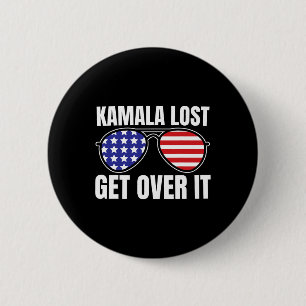 Kamala verloren, überwinde es lustig Trump Sieg Wa Button